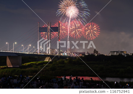 《Tokyo》Fireworks and Koremasa Bridge・TOKYO City Pop Fireworks 116752941
