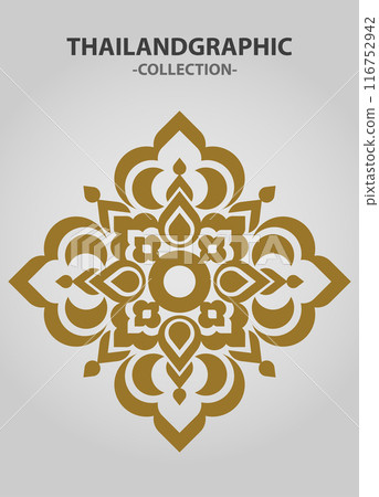 Vector element ethnic decorative ornament ethnic thai illustration Vector element ethnic decorative ornament ethnic thai illustration 116752942
