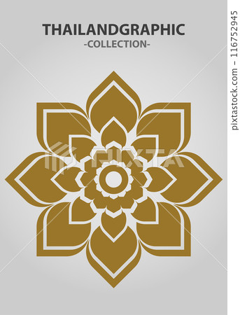 Vector element ethnic decorative ornament ethnic thai illustration Vector element ethnic decorative ornament ethnic thai illustration 116752945