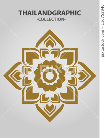 Vector element ethnic decorative ornament ethnic thai illustration 116752946