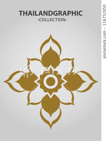 Vector element ethnic decorative ornament ethnic thai illustration 116752950