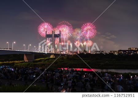 《Tokyo》Fireworks and Koremasa Bridge・TOKYO City Pop Fireworks 116752951