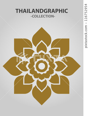 Vector element ethnic decorative ornament ethnic thai illustration 116752954