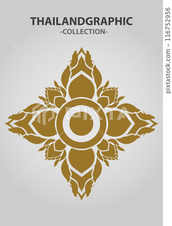 Vector element ethnic decorative ornament ethnic thai illustration Vector element ethnic decorative ornament ethnic thai illustration 116752956