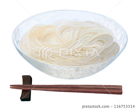 Somen noodles (with chopsticks) Somen noodles (with chopsticks) 116753314