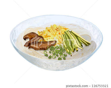 Somen noodles (with toppings) Somen noodles (with toppings) 116753321