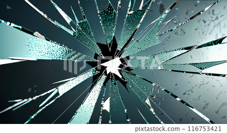 碎玻璃的圖像 碎玻璃的圖像 116753421