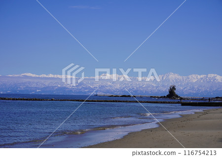從海岸看到的立山連峰 1 從海岸看到的立山連峰 1 116754213