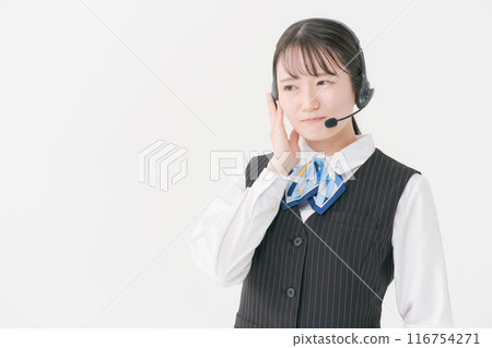 支援人員佩戴耳機 支援人員佩戴耳機 116754271