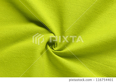 yellow green color texture of fabric textile, abstract image for fashion cloth design background 116754401