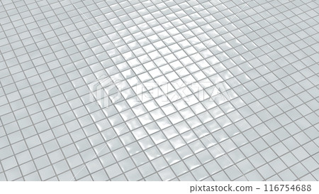 Diagonal view of a grid-like white tile floor 2 116754688