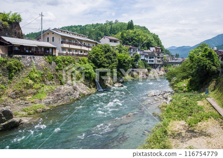 [Gujo Hachiman, Yoshida River] View from Miyagase Bridge 116754779