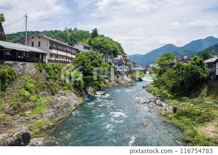 [郡上八幡/吉田川]從宮瀨橋眺望的景色 116754783