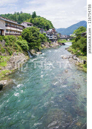 [郡上八幡/吉田川]從宮瀨橋眺望的景色 116754786