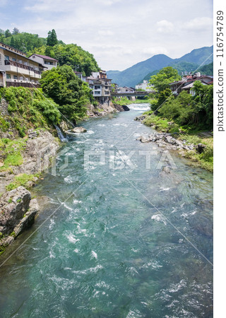 [Gujo Hachiman, Yoshida River] View from Miyagase Bridge 116754789