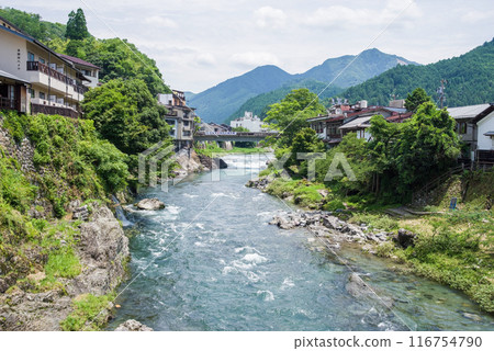 [Gujo Hachiman, Yoshida River] View from Miyagase Bridge 116754790