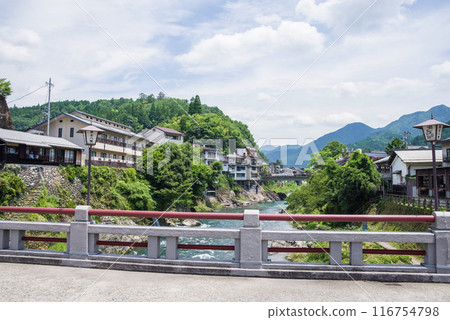 [郡上八幡/吉田川]從宮瀨橋眺望的景色 116754798