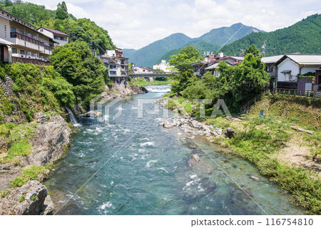 [Gujo Hachiman, Yoshida River] View from Miyagase Bridge 116754810