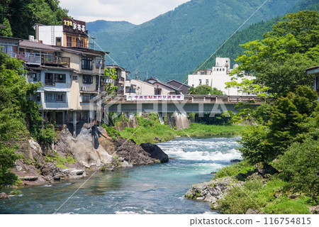 [Gujo Hachiman, Yoshida River] View from Miyagase Bridge 116754815