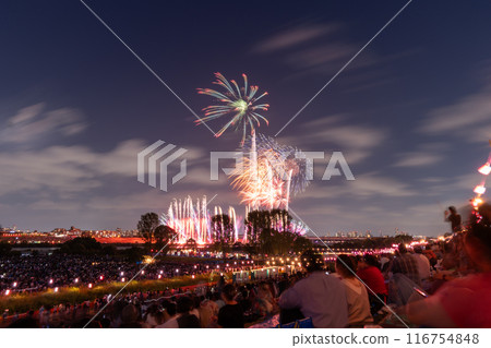 "Tokyo" Itabashi Fireworks Display / Summer Image "Tokyo" Itabashi Fireworks Display / Summer Image 116754848