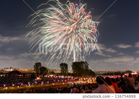 "Tokyo" Itabashi Fireworks Display / Summer Image "Tokyo" Itabashi Fireworks Display / Summer Image 116754898