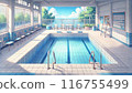 學校漂亮的室內游泳池 116755499