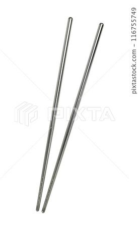 Plastic chopsticks are used as eating utensils. 116755749