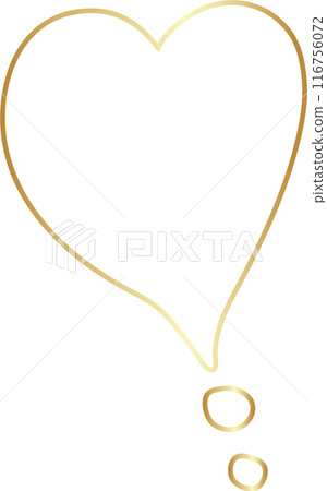 Golden speech bubble luxury icon, dialogue, text, chat 116756072