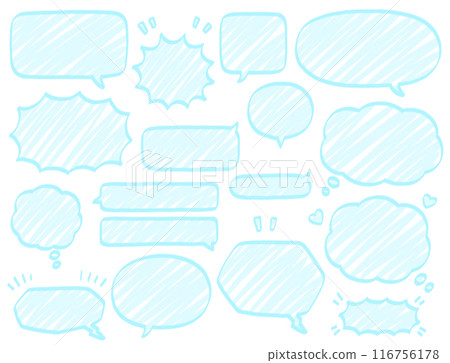 簡單的手繪氣球標記集 簡單的手繪氣球標記集 116756178