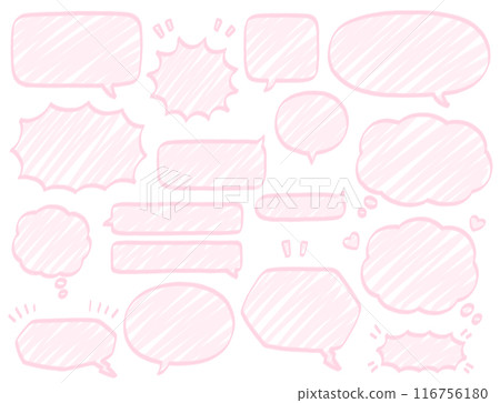 簡單的手繪氣球標記集 116756180