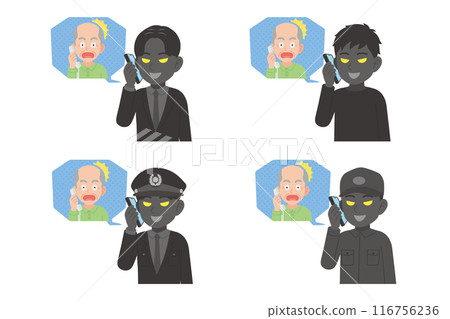 Scammers talking to seniors set 116756236