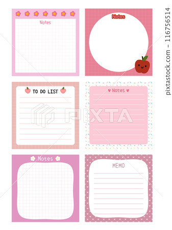 Cute notepad  116756514