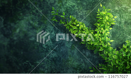 A green plant with leaves that are curled up and twisted A green plant with leaves that are curled up and twisted 116757027