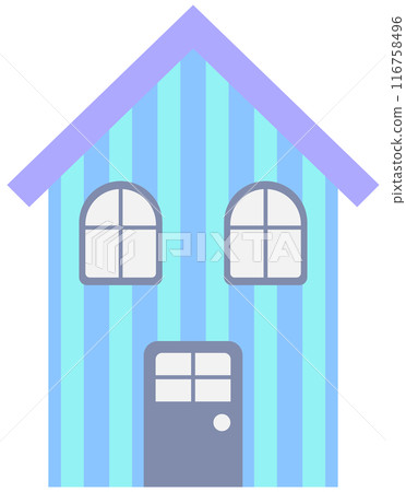 A Little town home sweet home hand drawn building architecture illustration 116758496