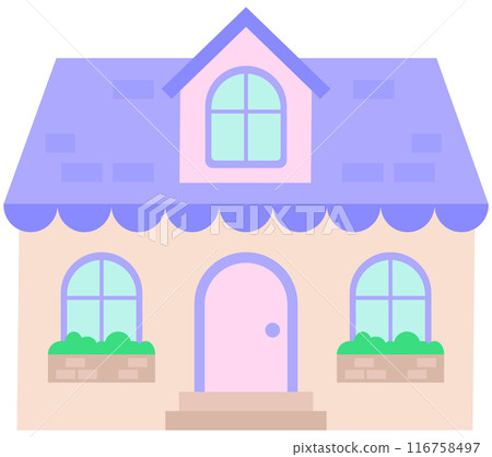 A Little town home sweet home hand drawn building architecture illustration A Little town home sweet home hand drawn building architecture illustration 116758497