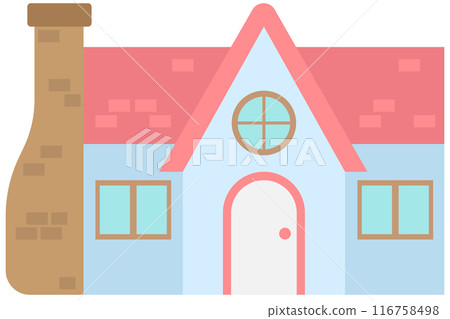 A Little town home sweet home hand drawn building architecture illustration 116758498