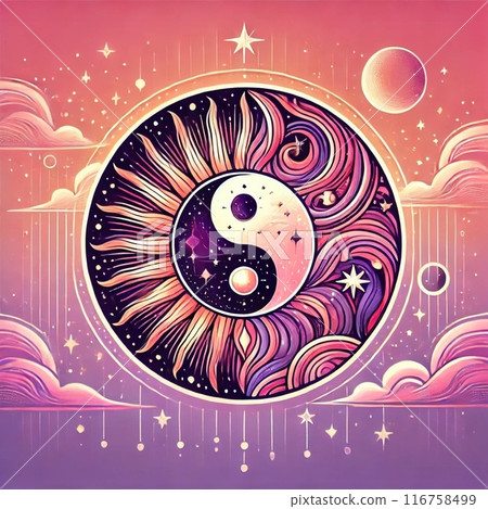 yin yang art yin yang art sun and moon 116758499
