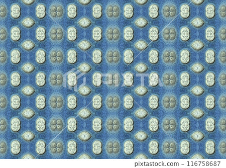 Blue and yellow textured geometric background 116758687