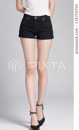 Beautiful legs model 116759704