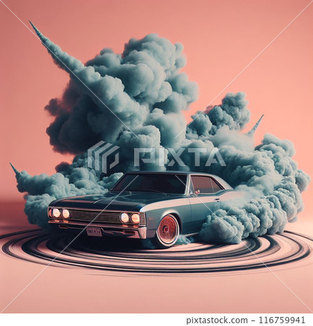 Smoking Car on the Road Smoking Car on the Road 116759941