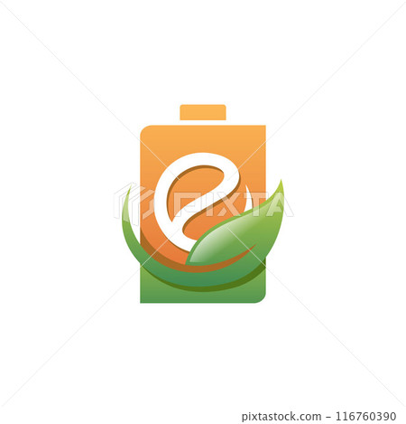 Electric Vehicle Battery logo company design template 116760390