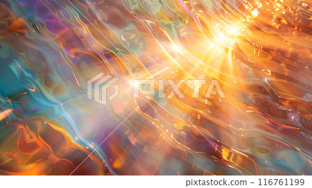 Beautiful sparkling colorful liquid texture background with diffuse reflection 116761199