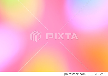 Colorful semicircular background material on a pink background 116761243