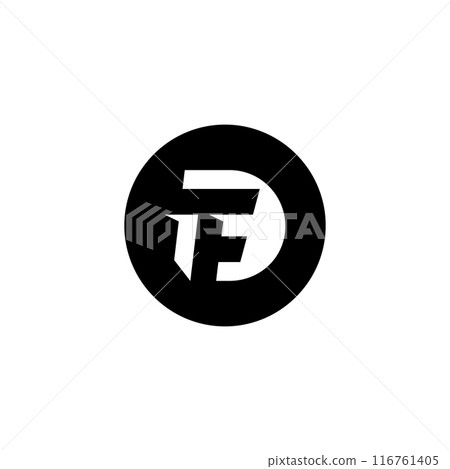 DTF Abstract initial monogram letter alphabet logo design 116761405