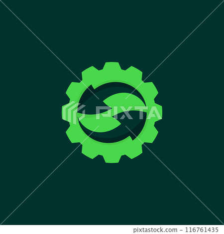 Arrow and Gear ecology industry logo concept design Arrow and Gear ecology industry logo concept design 116761435