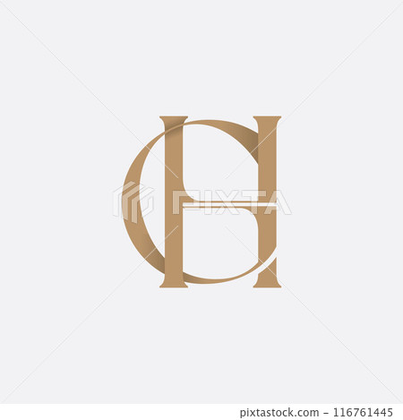 Alphabet letters monogram icon logo GH or HG Alphabet letters monogram icon logo GH or HG 116761445