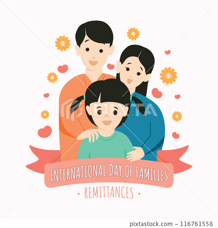 International Day of Families Remittances Colorful vector template design International Day of Families Remittances Colorful vector template design 116761558