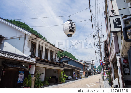 [Gujo Hachiman] The streets of Honmachi decorated with Gujo Dance lanterns 116761738