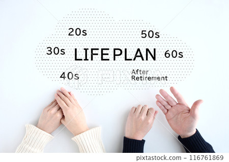 A couple discussing their life plans A couple discussing their life plans 116761869