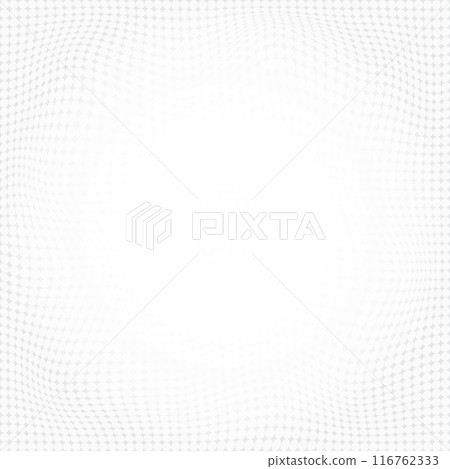 Abstract wave of perspective dots overlap on white background, Vector illustration 116762333